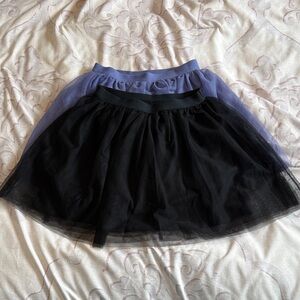 Black and Periwinkle Tulle Skirts